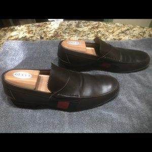 Gucci LeatherLoafer w/ Rubber Sole